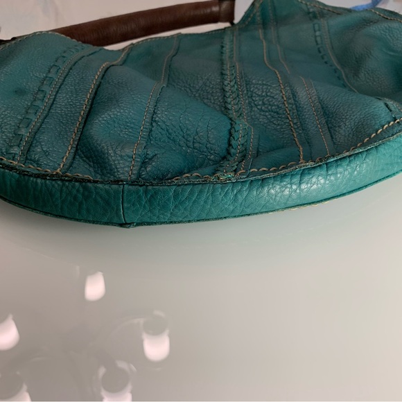 Fossil Teal and Brown Hobo Bag - Picture 9 of 17